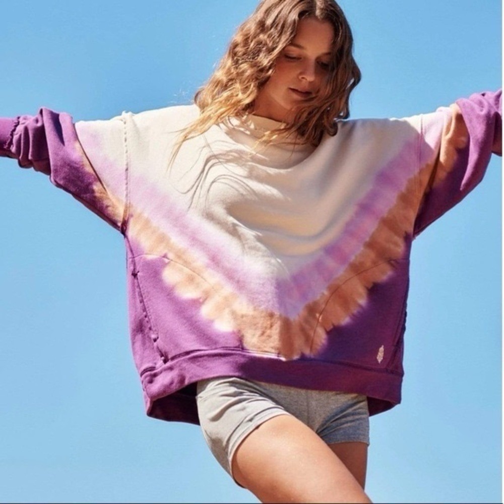 Free People Movement Metti Ombre Sweatshirt Size Small‎